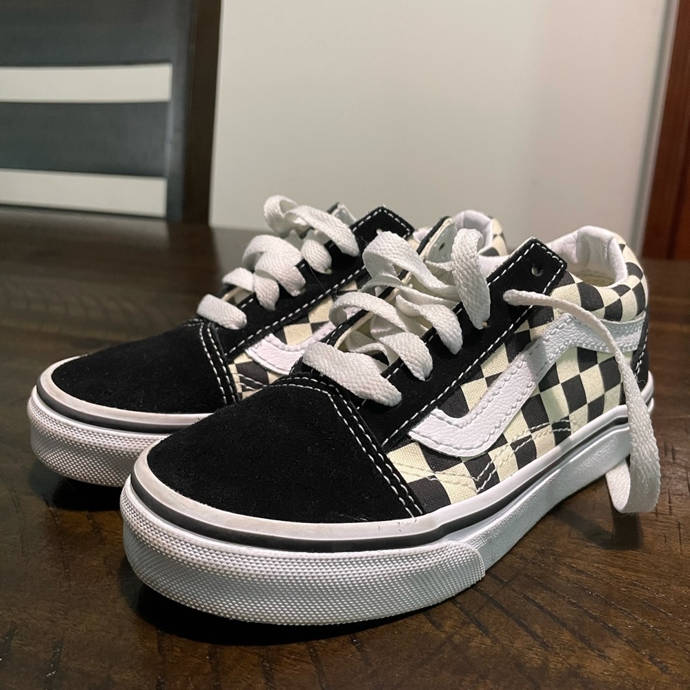 Kids Checkered Old Skool Vans